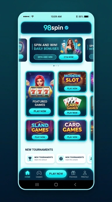 Tampilan kanal resmi 98spin