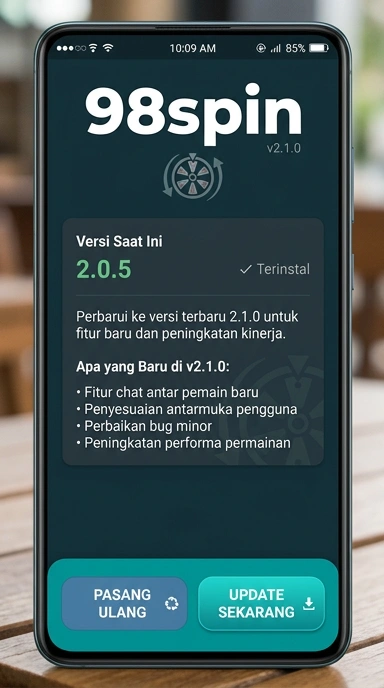 Tampilan riwayat versi 98spin
