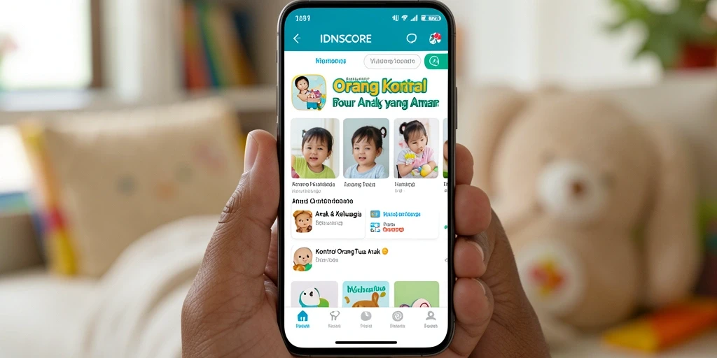 Tampilan antarmuka IDNSCORE yang intuitif dan mudah digunakan.
