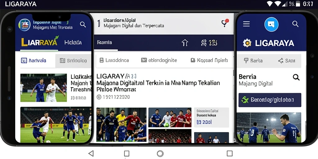 Tampilan antarmuka utama LIGARAYA dengan berita terbaru dan kategori menarik.